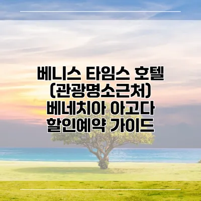 베니스 타임스 호텔 (관광명소근처) 베네치아 아고다 할인예약 가이드