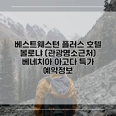 베스트웨스턴 플러스 호텔 볼로냐 (관광명소근처) 베네치아 아고다 특가 예약정보