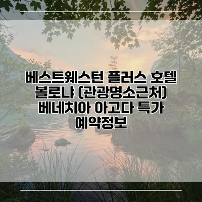 베스트웨스턴 플러스 호텔 볼로냐 (관광명소근처) 베네치아 아고다 특가 예약정보