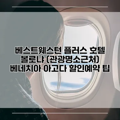 베스트웨스턴 플러스 호텔 볼로냐 (관광명소근처) 베네치아 아고다 할인예약 팁
