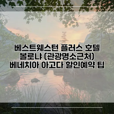 베스트웨스턴 플러스 호텔 볼로냐 (관광명소근처) 베네치아 아고다 할인예약 팁