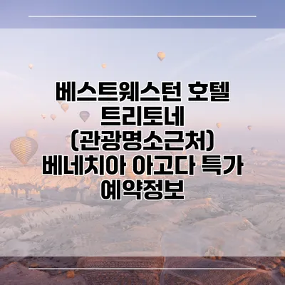 베스트웨스턴 호텔 트리토네 (관광명소근처) 베네치아 아고다 특가 예약정보