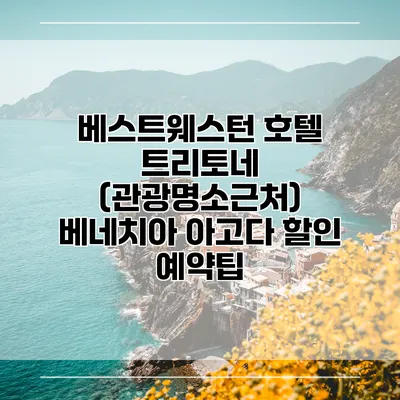 베스트웨스턴 호텔 트리토네 (관광명소근처) 베네치아 아고다 할인 예약팁