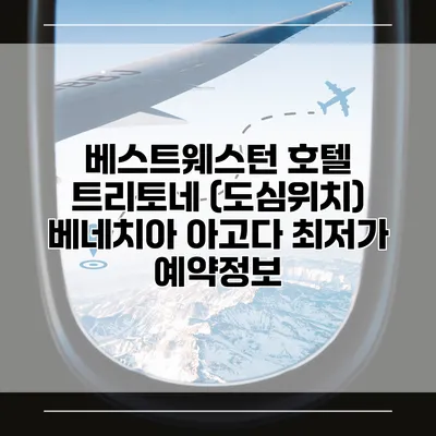 베스트웨스턴 호텔 트리토네 (도심위치) 베네치아 아고다 최저가 예약정보