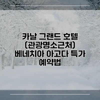카날 그랜드 호텔 (관광명소근처) 베네치아 아고다 특가 예약법