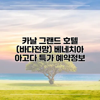 카날 그랜드 호텔 (바다전망) 베네치아 아고다 특가 예약정보
