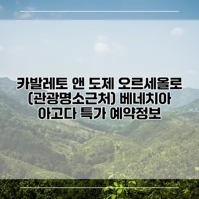 카발레토 앤 도제 오르세올로 (관광명소근처) 베네치아 아고다 특가 예약정보