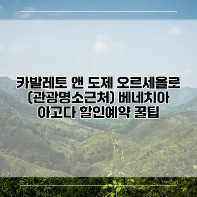 카발레토 앤 도제 오르세올로 (관광명소근처) 베네치아 아고다 할인예약 꿀팁