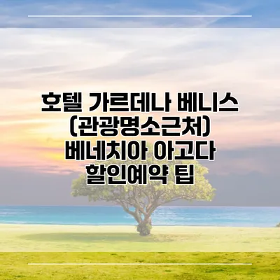 호텔 가르데나 베니스 (관광명소근처) 베네치아 아고다 할인예약 팁