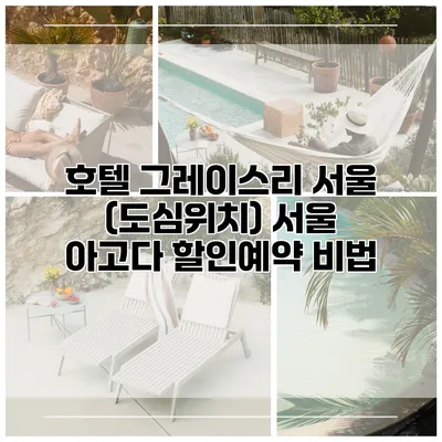호텔 그레이스리 서울 (도심위치) 서울 아고다 할인예약 비법