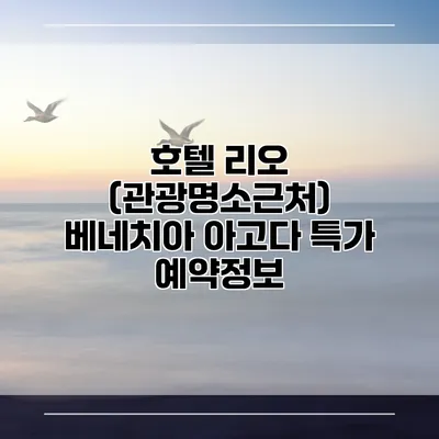 호텔 리오 (관광명소근처) 베네치아 아고다 특가 예약정보