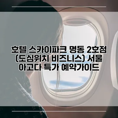 호텔 스카이파크 명동 2호점 (도심위치 비즈니스) 서울 아고다 특가 예약가이드