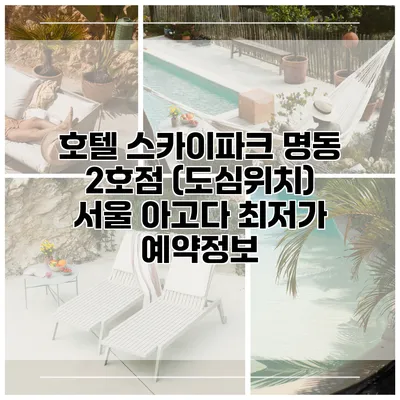 호텔 스카이파크 명동 2호점 (도심위치) 서울 아고다 최저가 예약정보