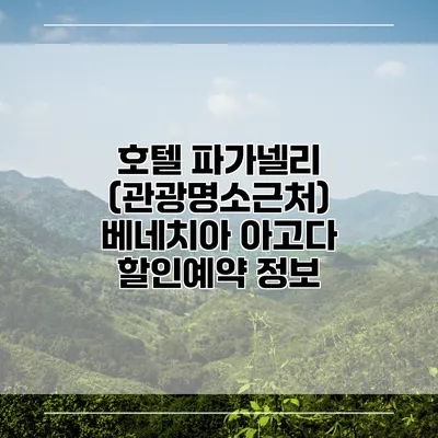 호텔 파가넬리 (관광명소근처) 베네치아 아고다 할인예약 정보