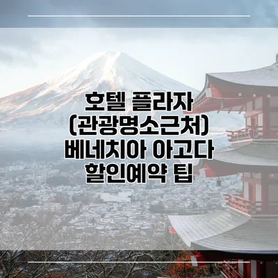 호텔 플라자 (관광명소근처) 베네치아 아고다 할인예약 팁