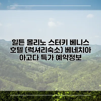 힐튼 몰리노 스터키 베니스 호텔 (럭셔리숙소) 베네치아 아고다 특가 예약정보