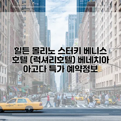 힐튼 몰리노 스터키 베니스 호텔 (럭셔리호텔) 베네치아 아고다 특가 예약정보