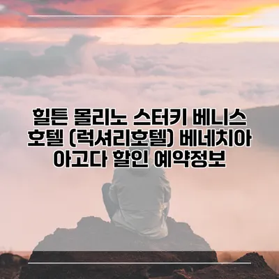 힐튼 몰리노 스터키 베니스 호텔 (럭셔리호텔) 베네치아 아고다 할인 예약정보