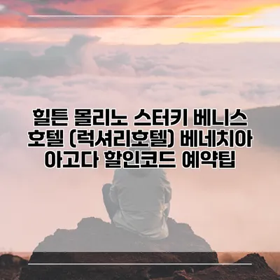 힐튼 몰리노 스터키 베니스 호텔 (럭셔리호텔) 베네치아 아고다 할인코드 예약팁