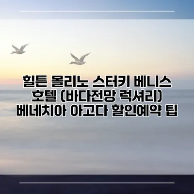 힐튼 몰리노 스터키 베니스 호텔 (바다전망 럭셔리) 베네치아 아고다 할인예약 팁